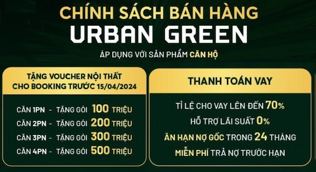 Chính sách bán hàng Urban Green